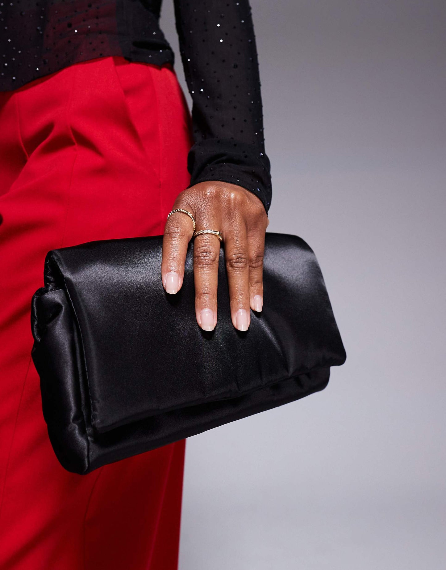 Satin Clutch Bag