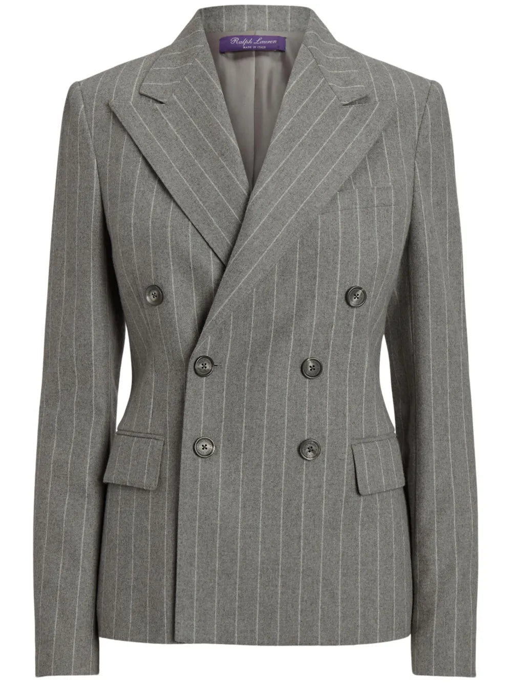 Peak-Lapels Double-Breasted Blazer