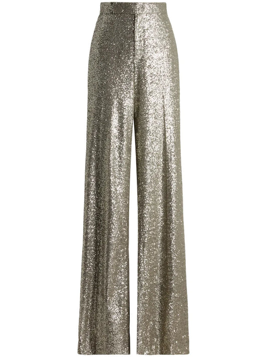Welles Sequin-Embellished Trousers