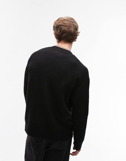 Scripture Logo Knit Cardigan