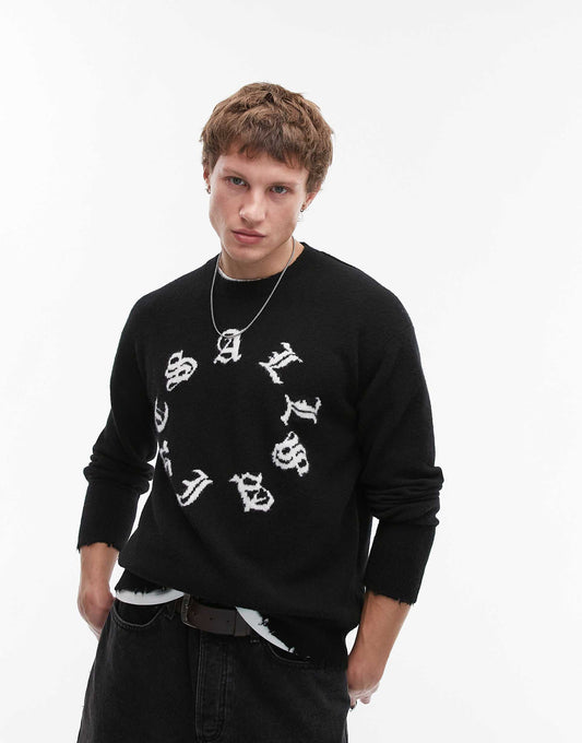 Scripture Logo Knit Jumper