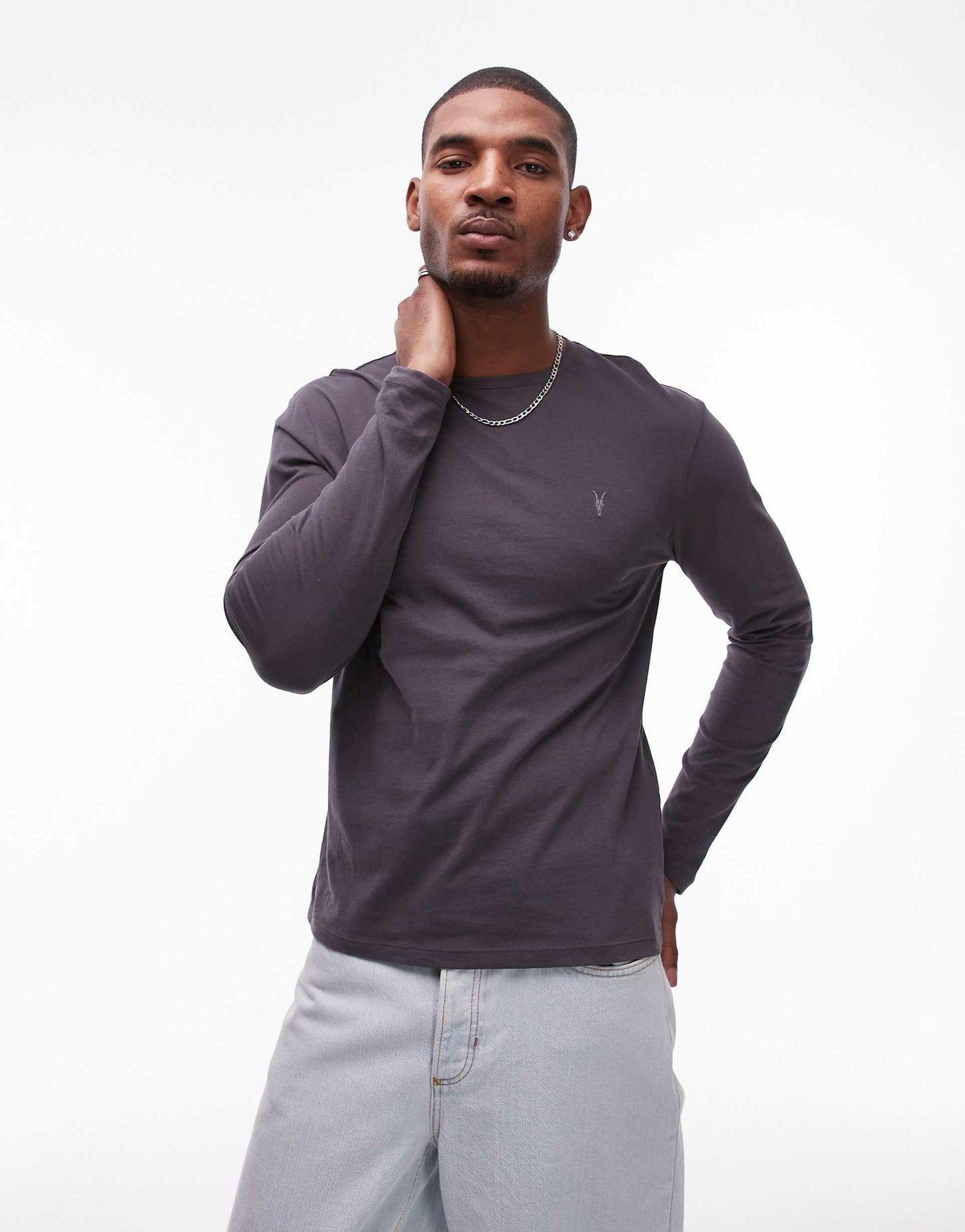 Brace Brushed Cotton Long Sleeve T-Shirt