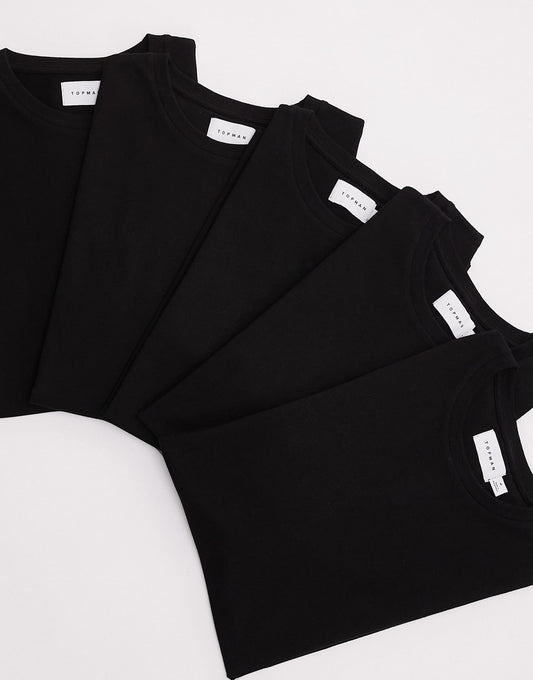 5 Pack Regular Fit T-Shirt