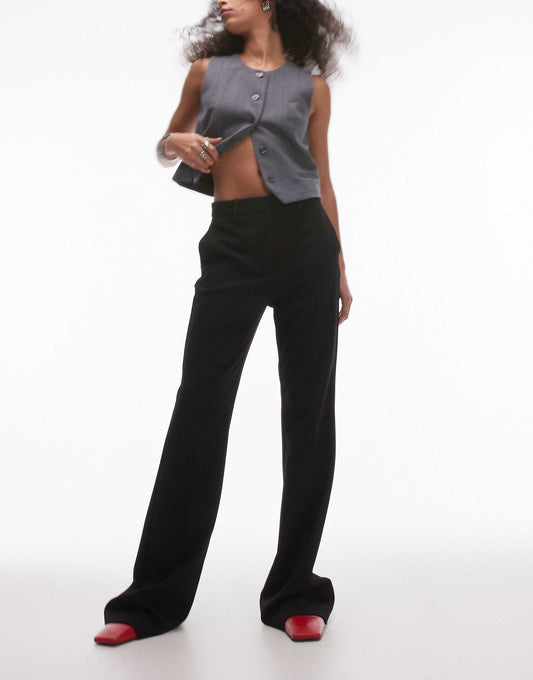 Wide Leg Flare Trousers