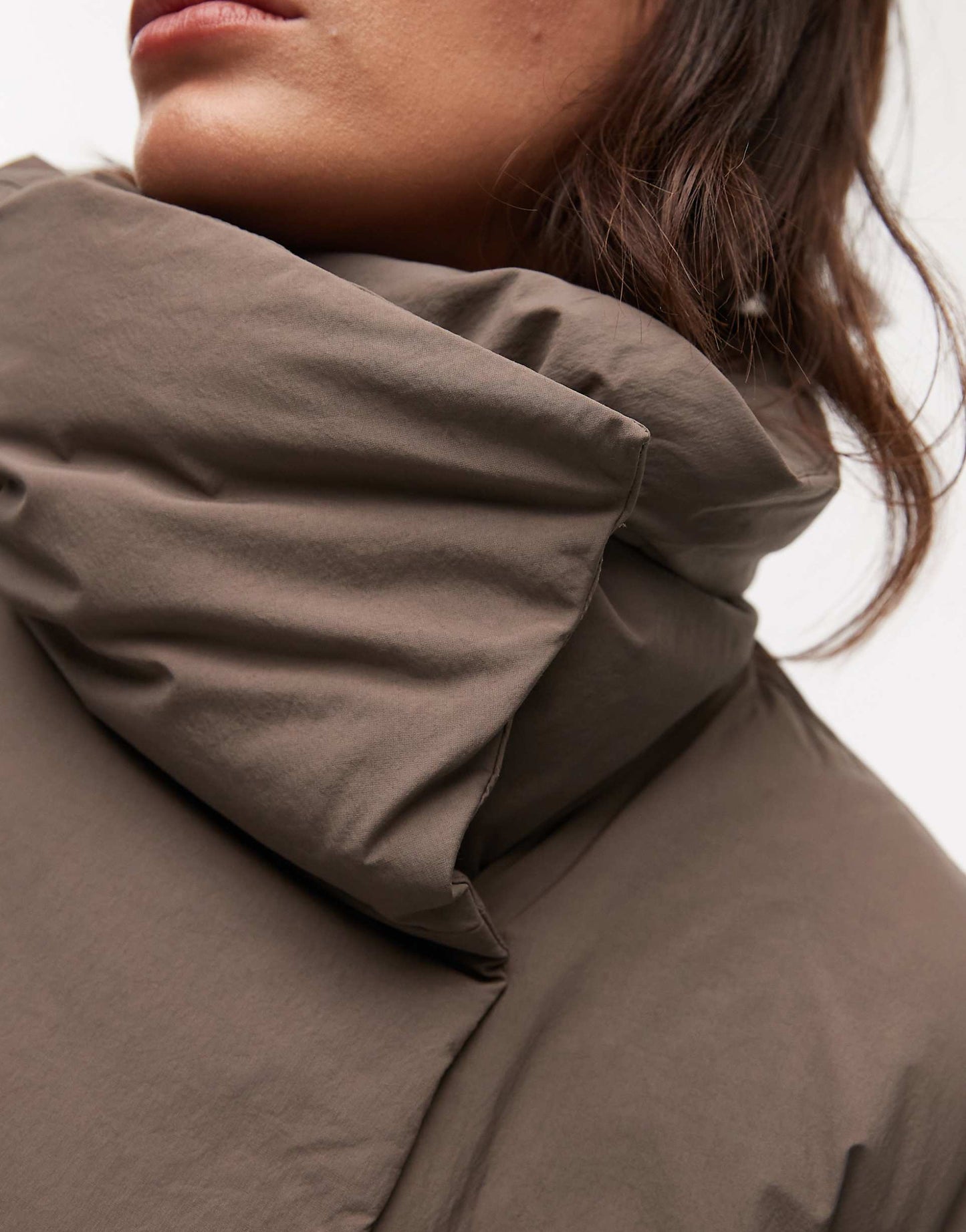 Down Puffer Coat With Clean Padding