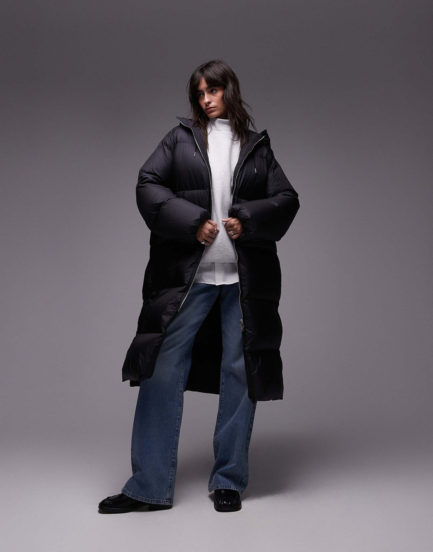Down Puffer Midi Coat