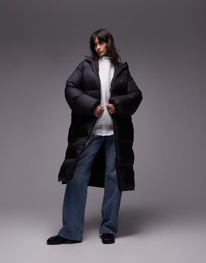 Down Puffer Midi Coat