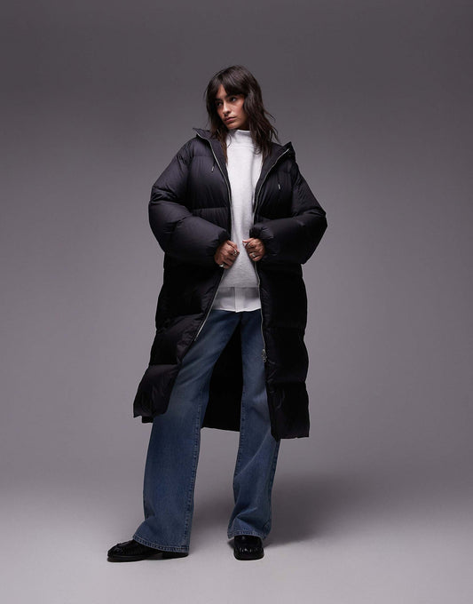 Down Puffer Midi Coat