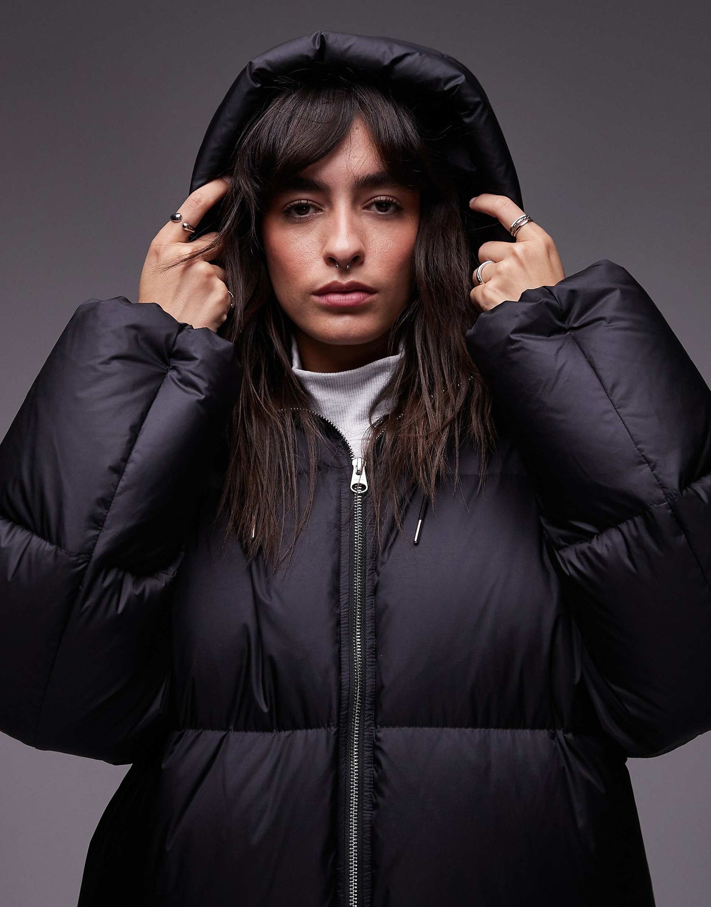 Down Puffer Midi Coat