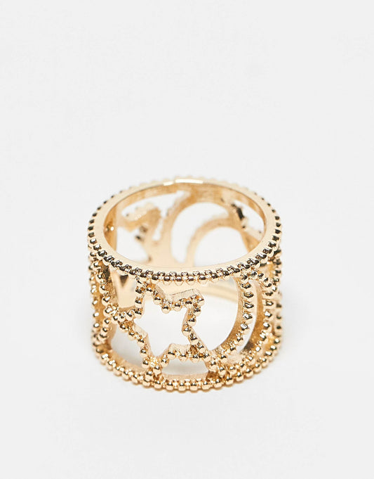 Ring Wide Celestial Cut Out Ring