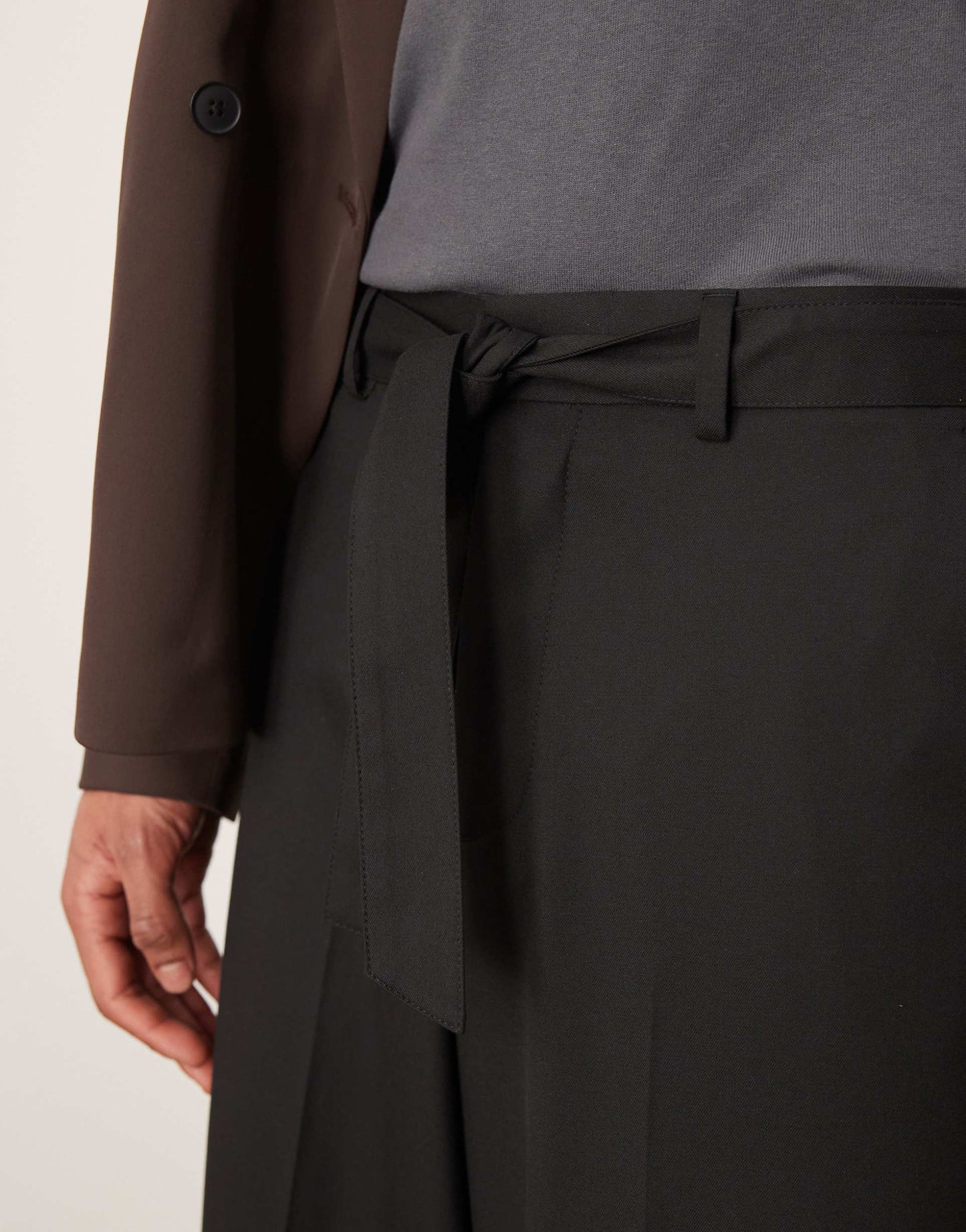 Smart Extreme Wide Trousers With Belt