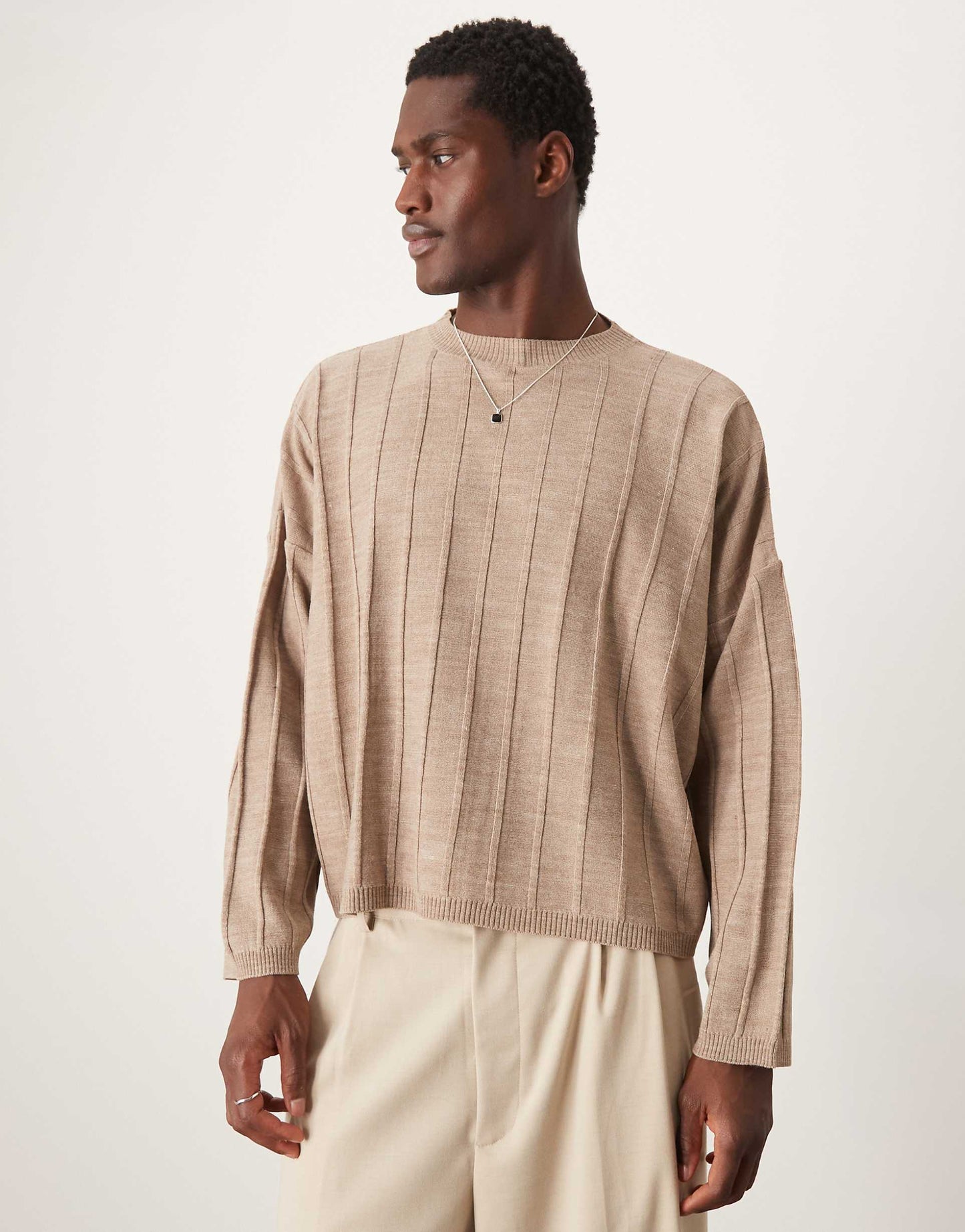 Oversized Cropped Long Sleeve T-Shirt