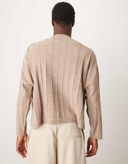 Oversized Cropped Long Sleeve T-Shirt