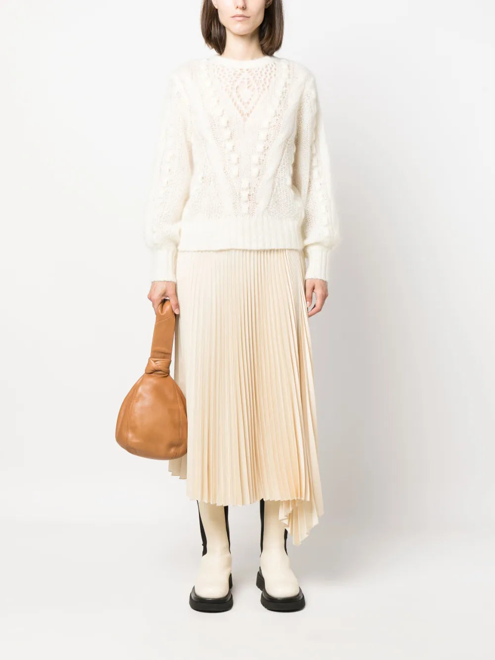 Open-Knit Crew-Neck Jumper