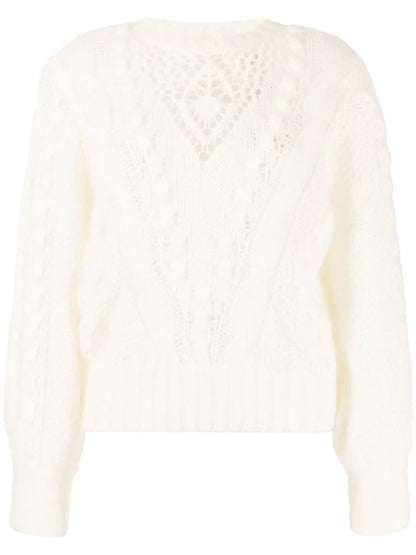 Open-Knit Crew-Neck Jumper