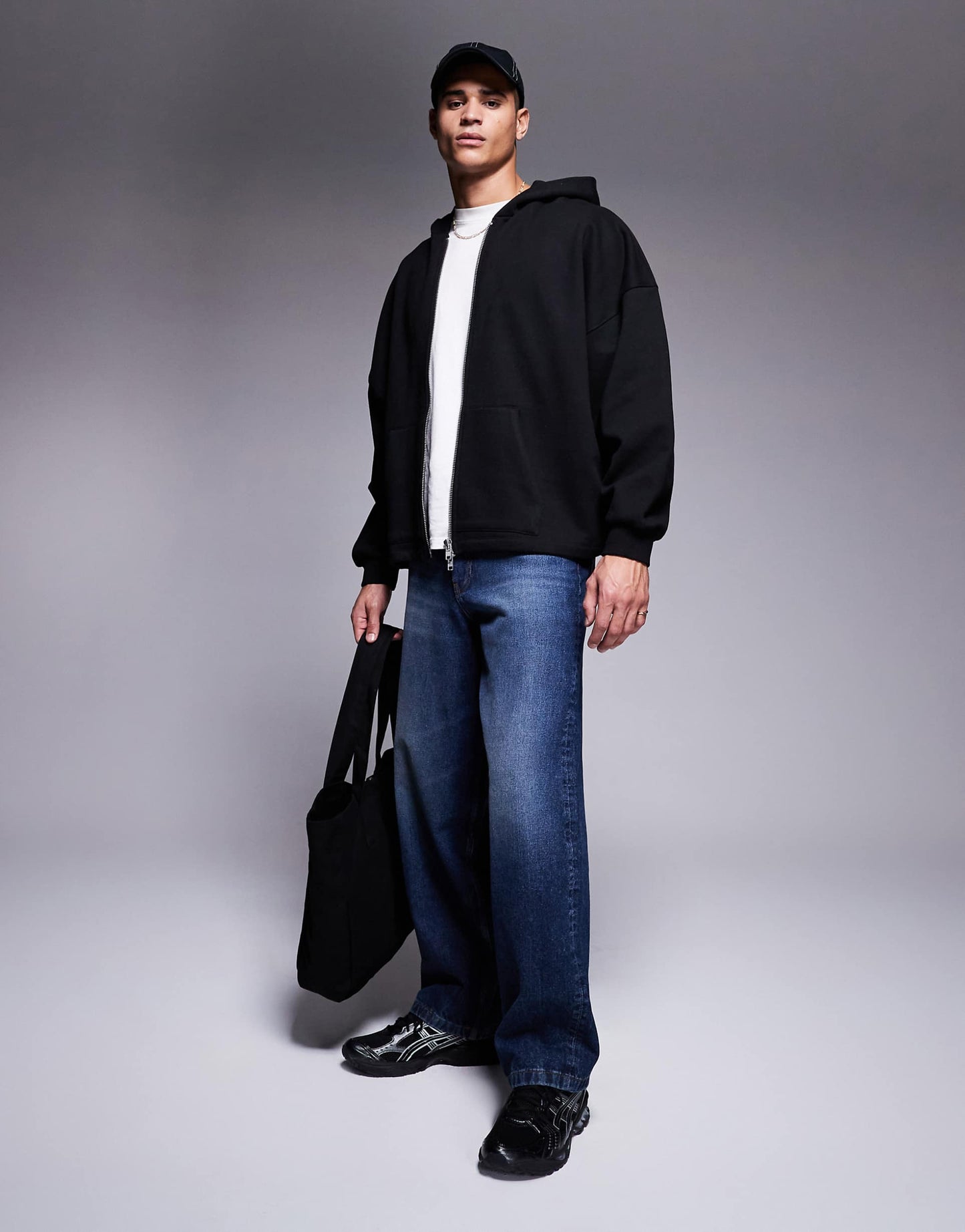 Premium Heavyweight Oversized Zip Through Hoodie 400Gsm With Fixed Hem