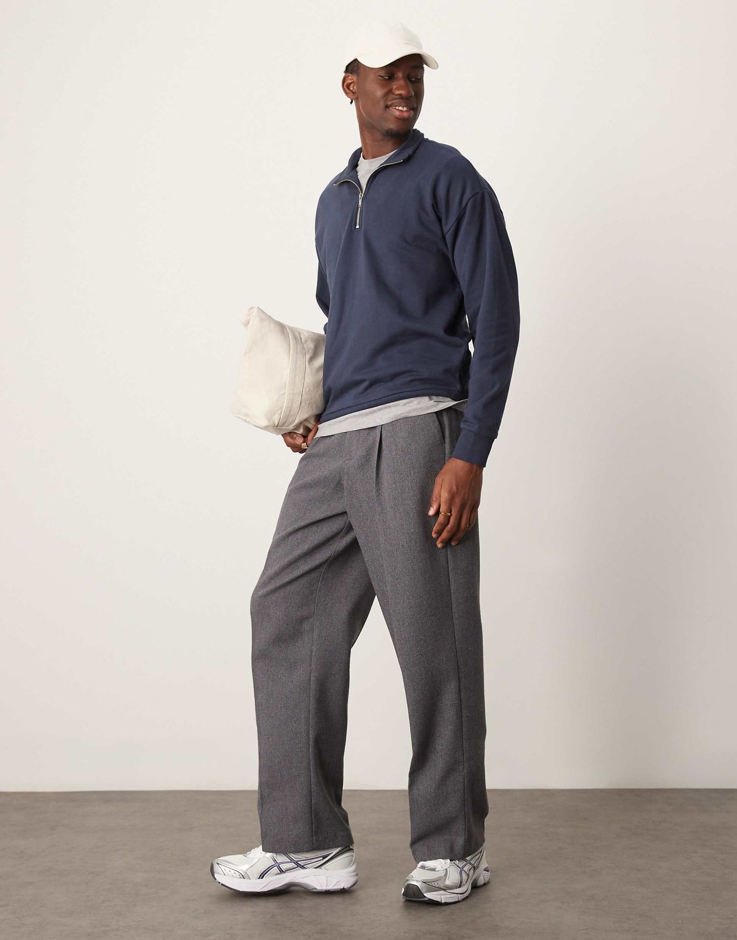1/4 Zip Funnel Neck