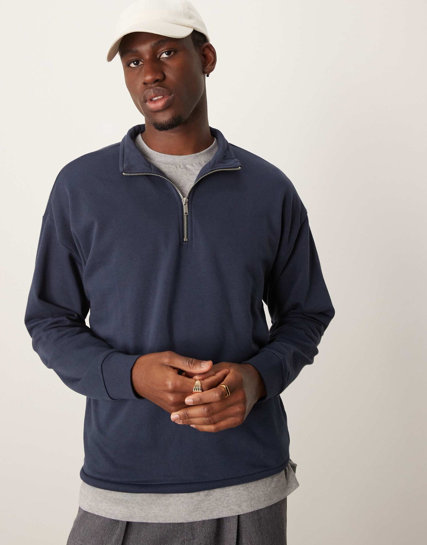 1/4 Zip Funnel Neck