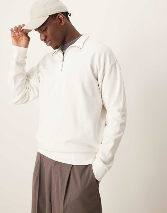 1/4 Zip Funnel Neck