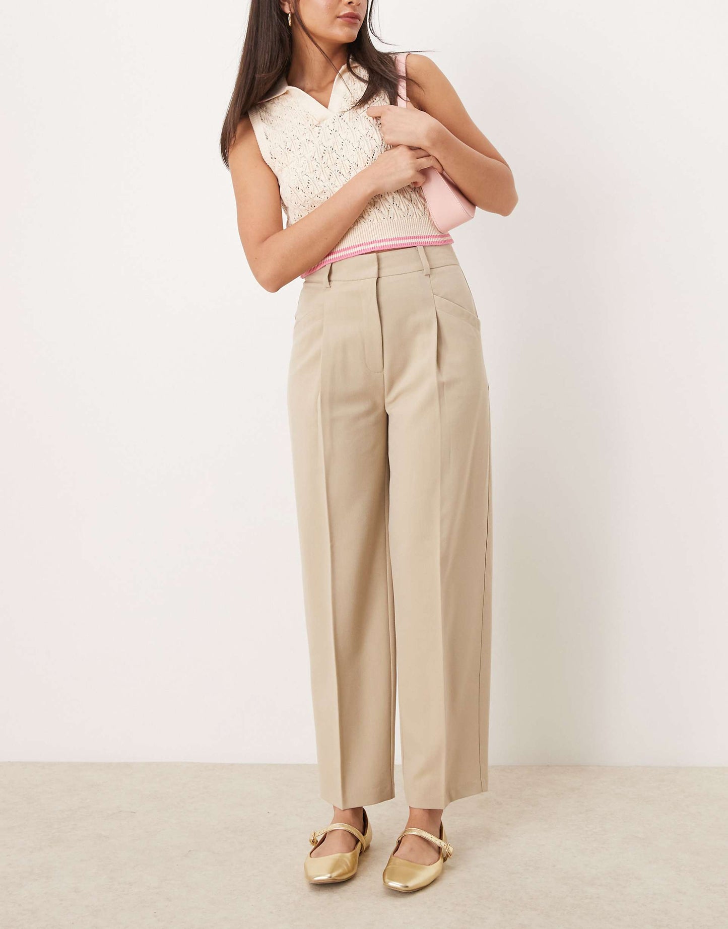 Tailored Barrel Leg Trouser