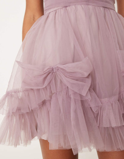 Corset Overlay Mini Dress