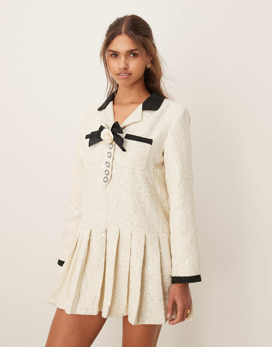 Dream Tweed Mini Dress