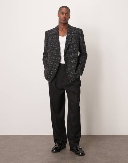Regular Double Breasted Suit Jacket