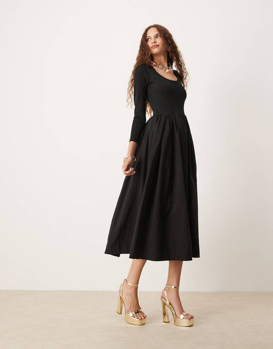 Drop Hem Pocket Maxi Dress