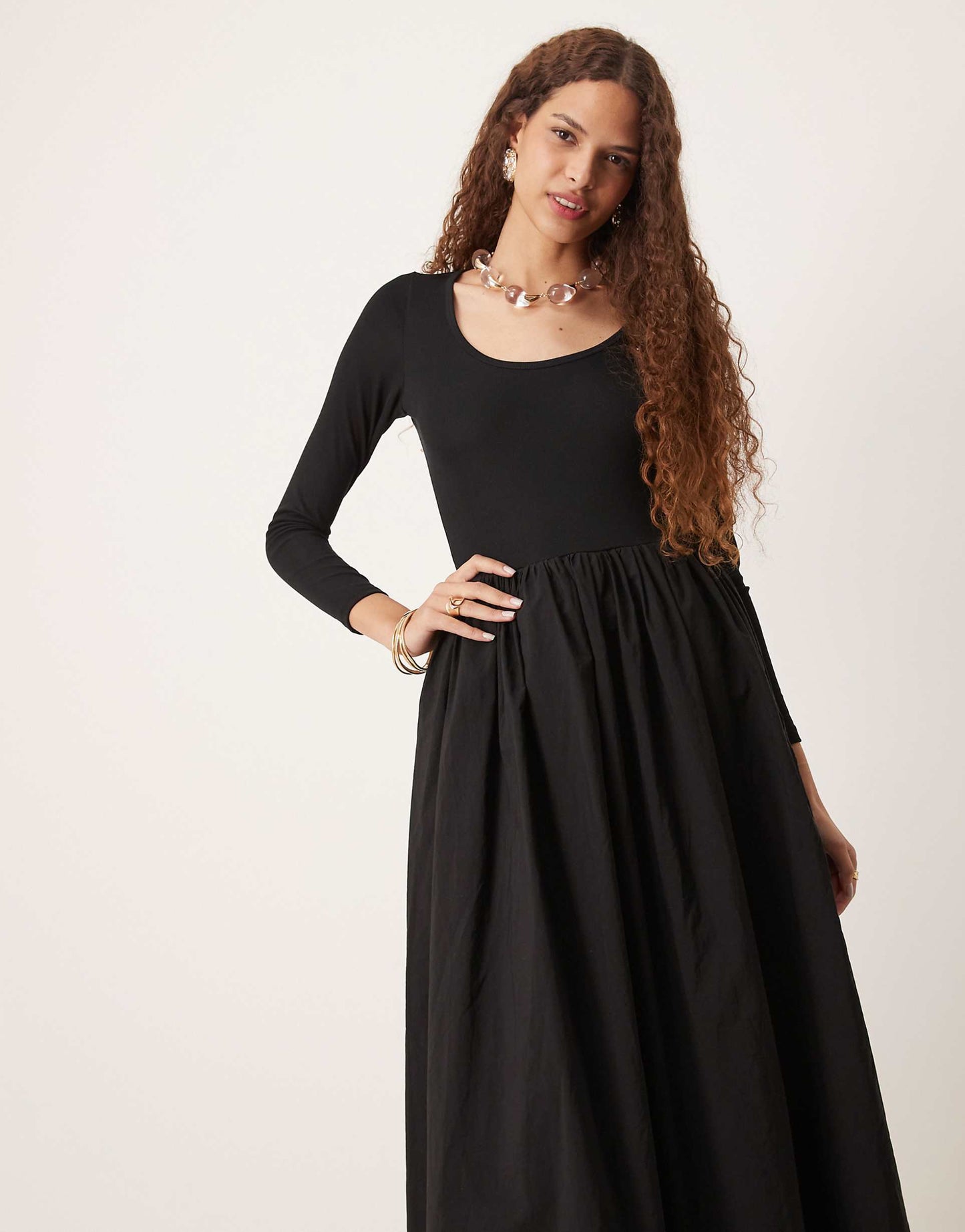 Drop Hem Pocket Maxi Dress