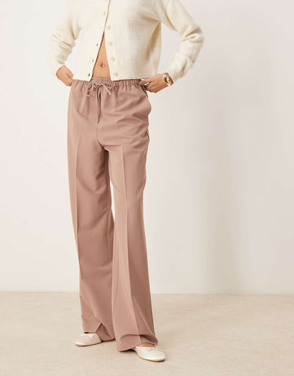 Tall Tailored Pull On Trousers