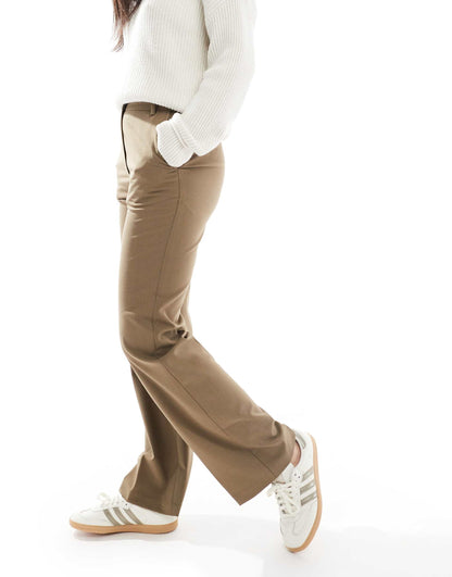 Tailored Slim Straight Trousers