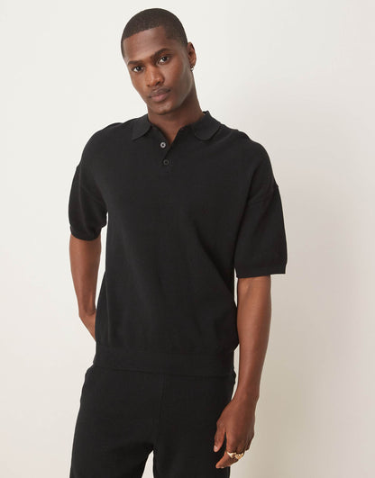 Relaxed Lightweight Knitted Cotton Pique Polo