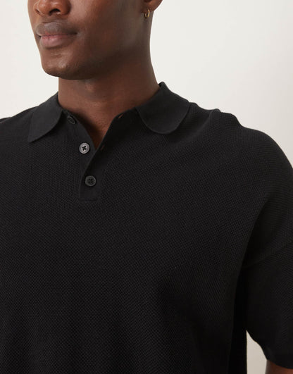 Relaxed Lightweight Knitted Cotton Pique Polo