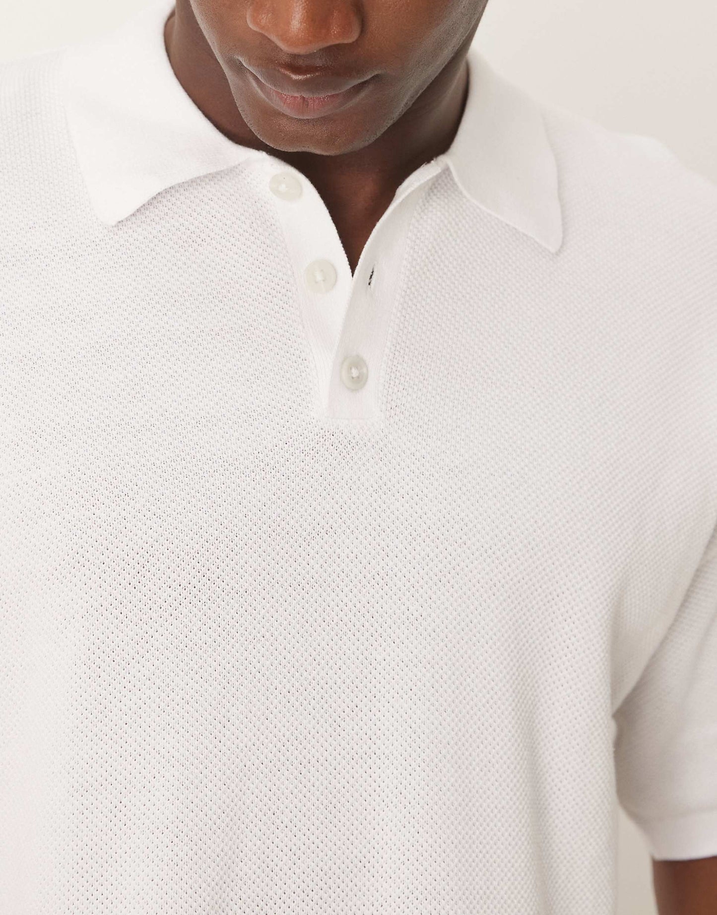 Relaxed Lightweight Knitted Cotton Pique Polo