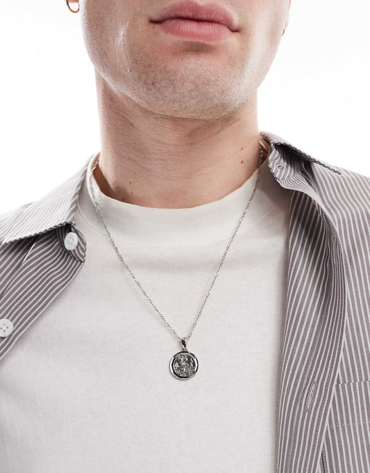 Necklace With St. Christopher Pendant