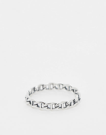 Sterling Silver Chain Link Ring