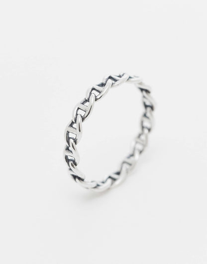 Sterling Silver Chain Link Ring