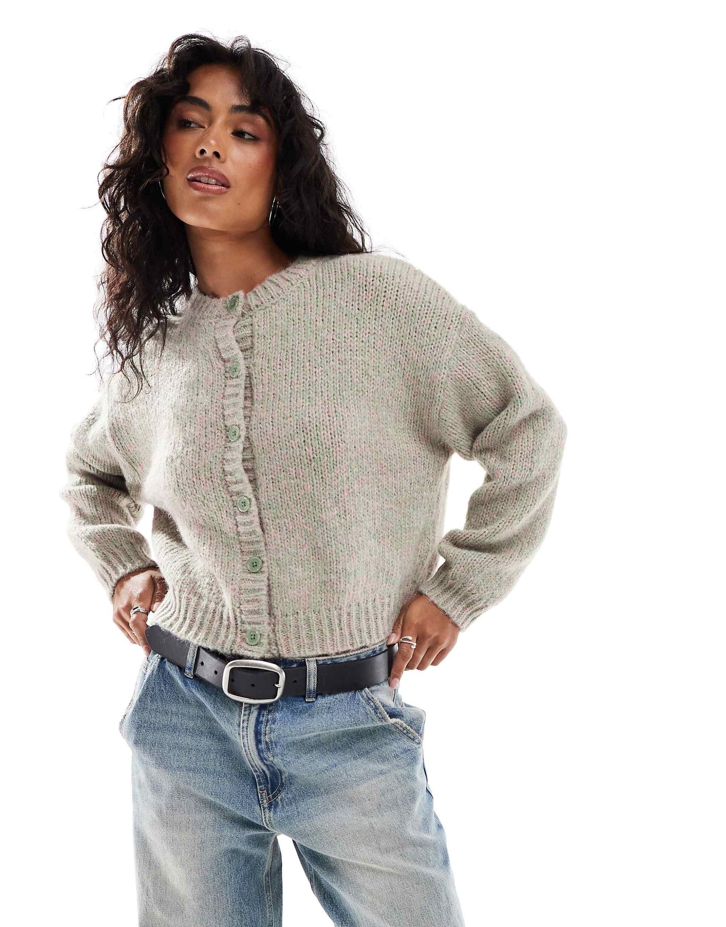 Multicoloured Chunky Cardigan