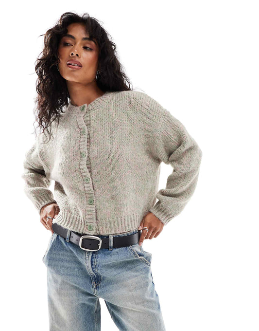 Multicoloured Chunky Cardigan