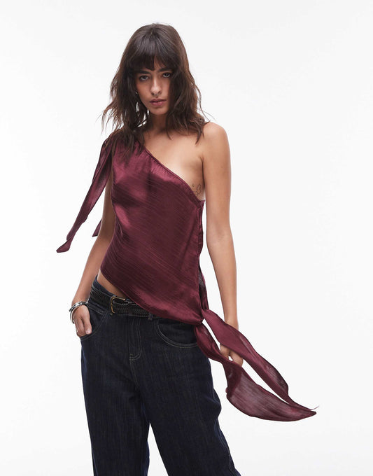 Knot One Shoulder Top