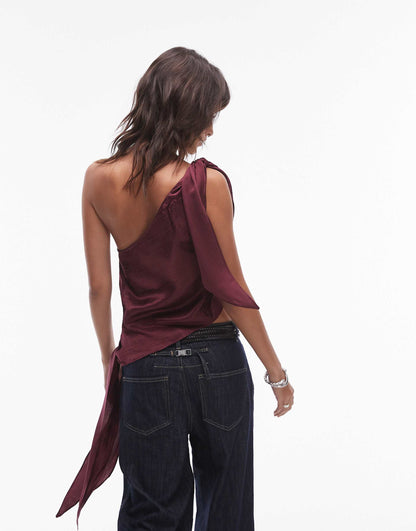 Knot One Shoulder Top
