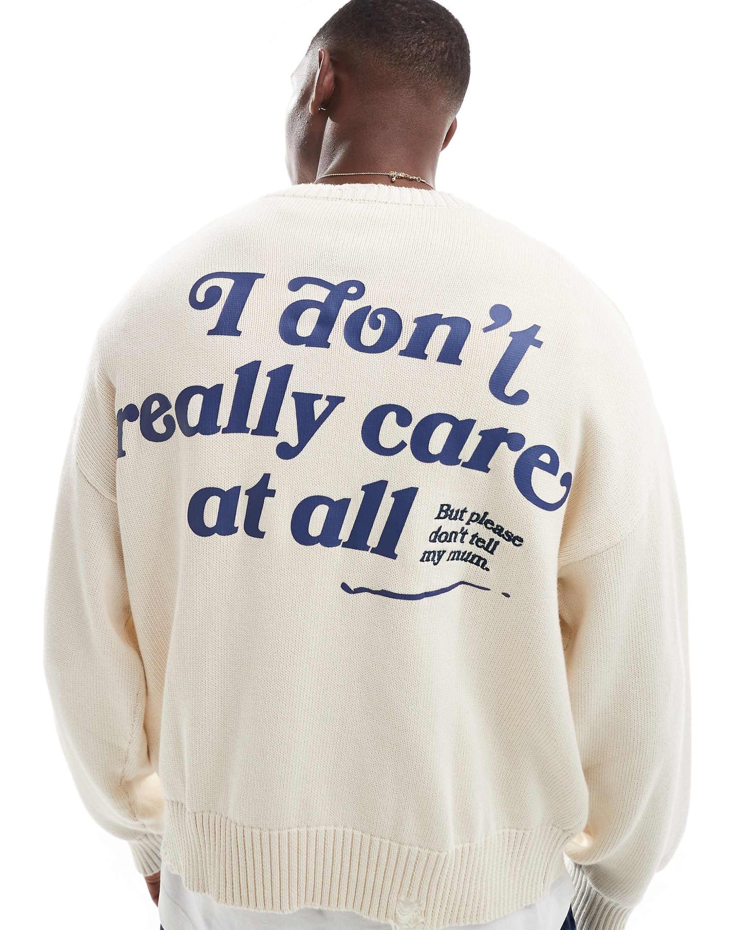 Ribbed Printed Jumper