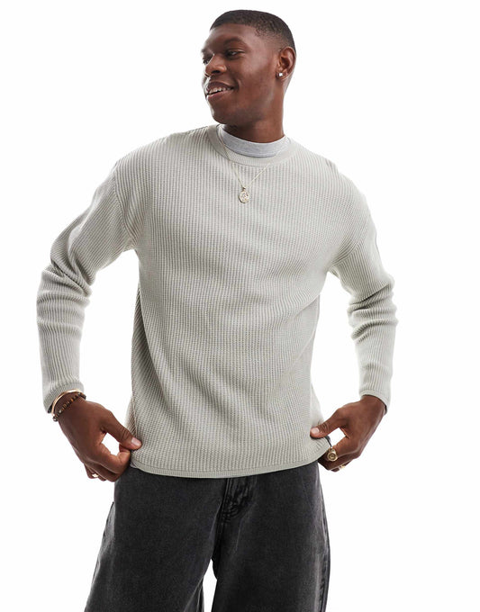 Ribbed Knitted Jumper