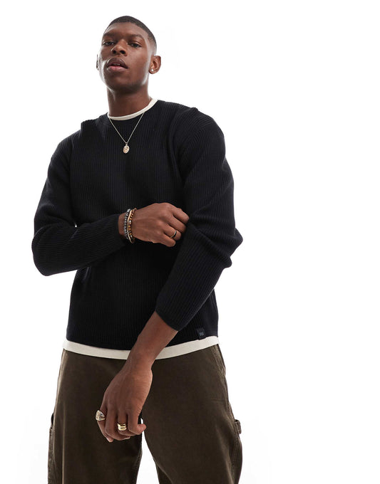 Ribbed Knitted Jumper