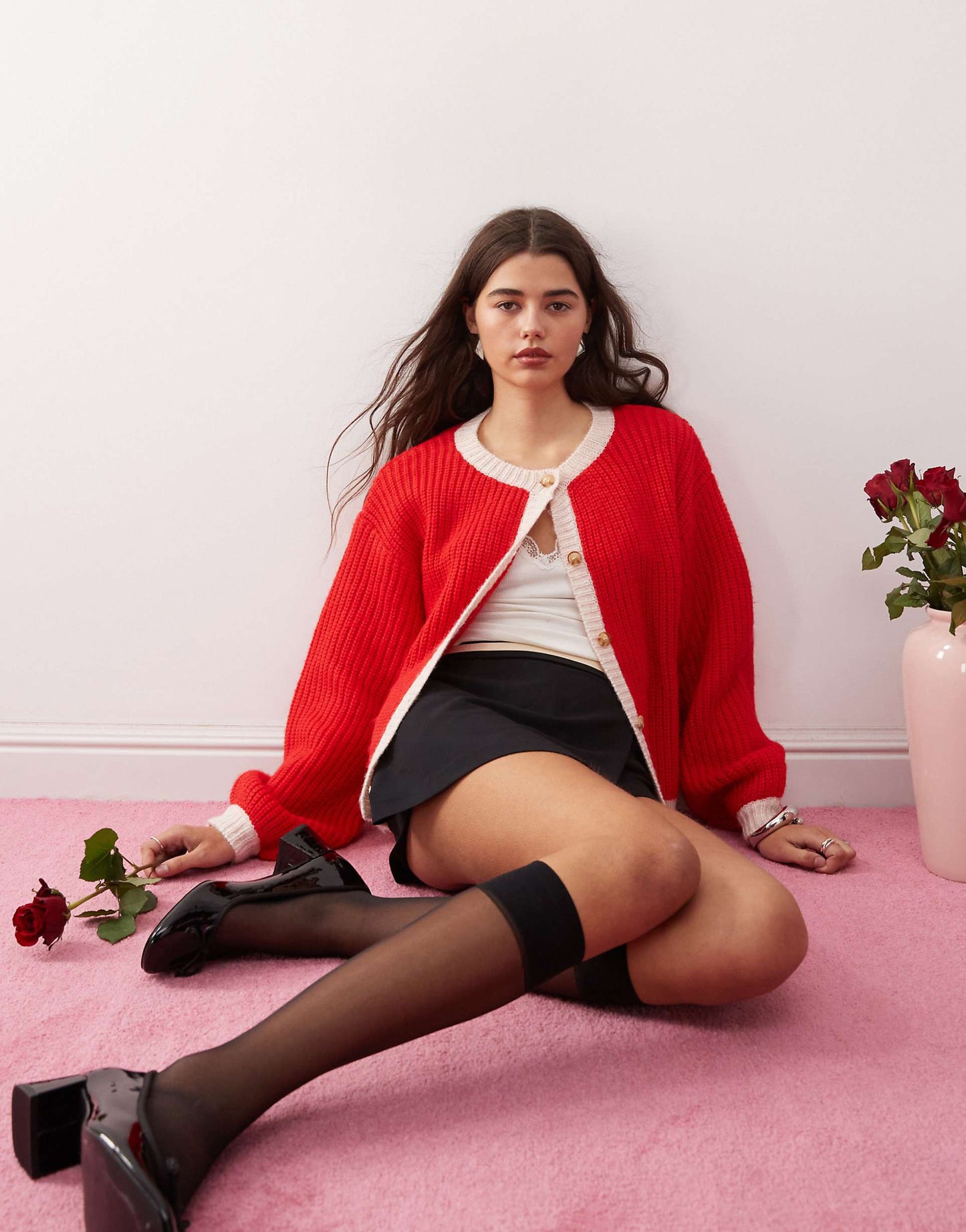Luciana Chunky Contrast Cardigan
