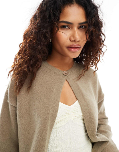 Maureen Top Button Cardigan