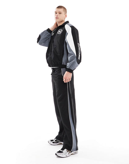 Sporty Panel Tracksuit Pants