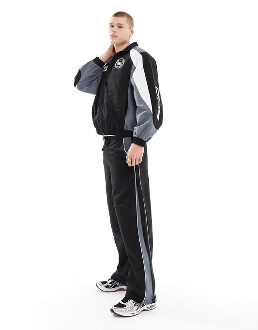 Sporty Panel Tracksuit Pants