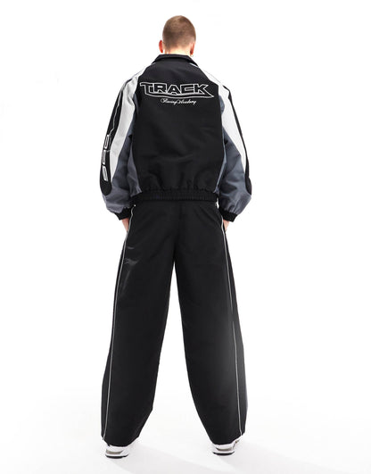 Sporty Panel Tracksuit Pants