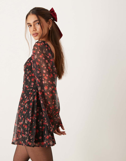 Long Sleeve Playsuit
